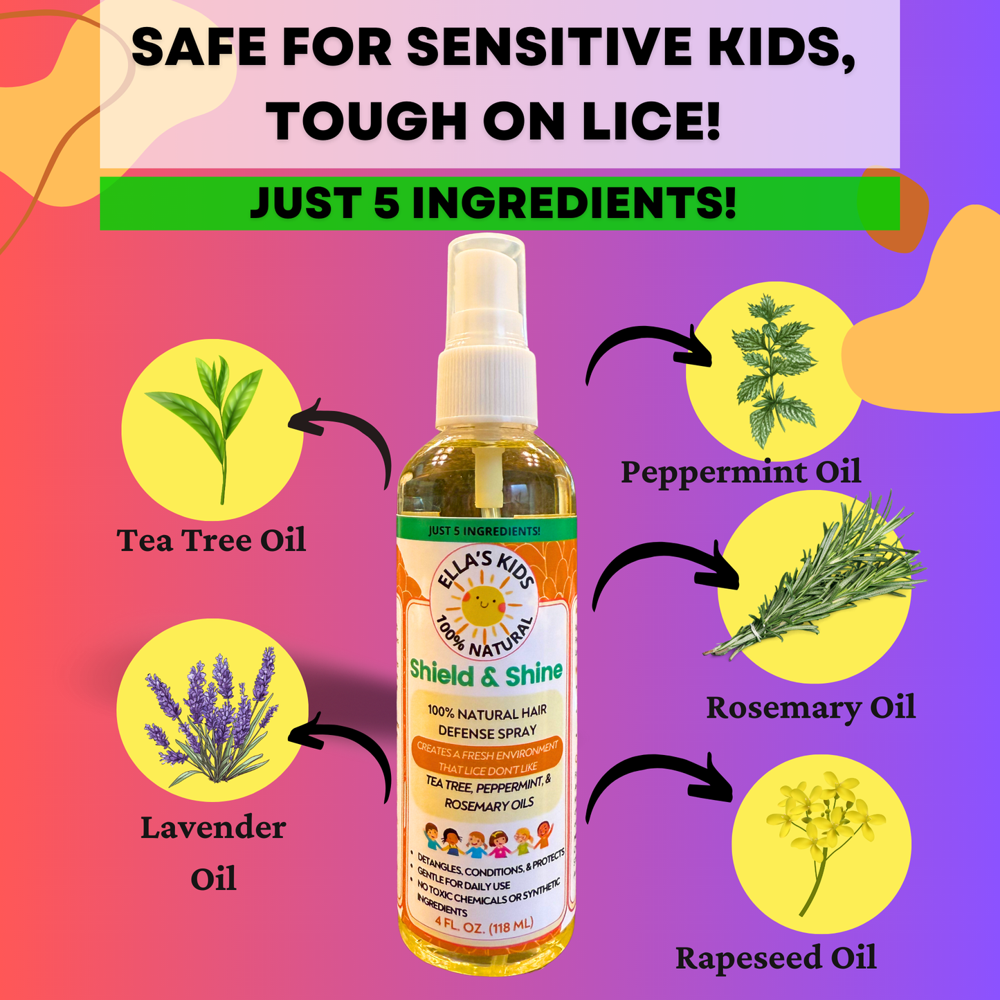 2-Pack Shield and Shine 100% Natural Hair Defense Spray